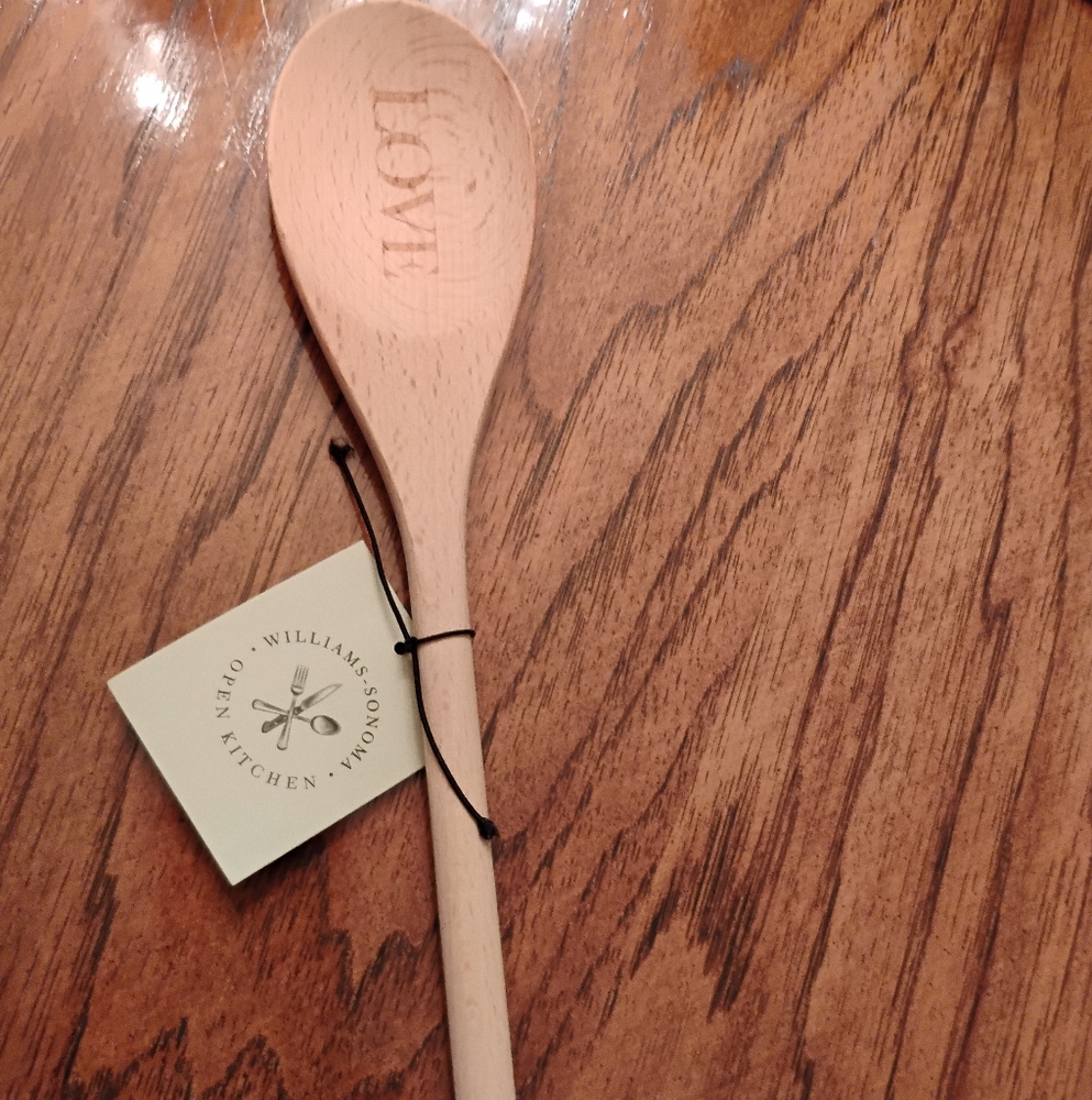 Williams Sonoma Natural Wood Cooking Spoon